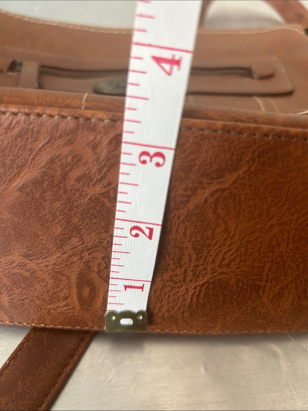 b.o.c. Chestnut Brown Faux-Leather Crossbody Bag - Picture 14 of 14
